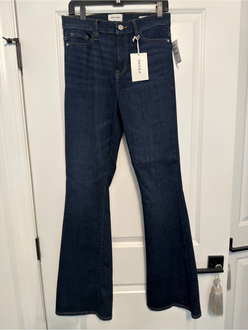 NWT Frame Denim Women's Dark Blue Le High Flare Jeans